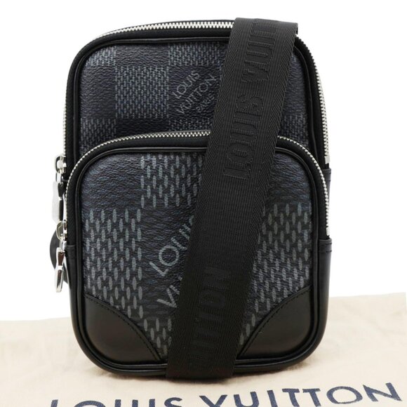 Louis Vuitton Amazone Sling Damier Graphite Crossbody Bag Black - Picture 3 of 14
